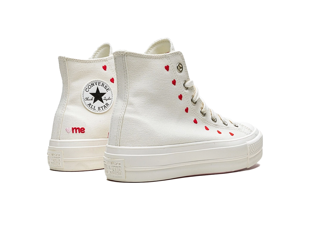 Converse Wmns Chuck Taylor All Star Lift Platform High Embroidered Hearts - White-Converse-pikastore.cz