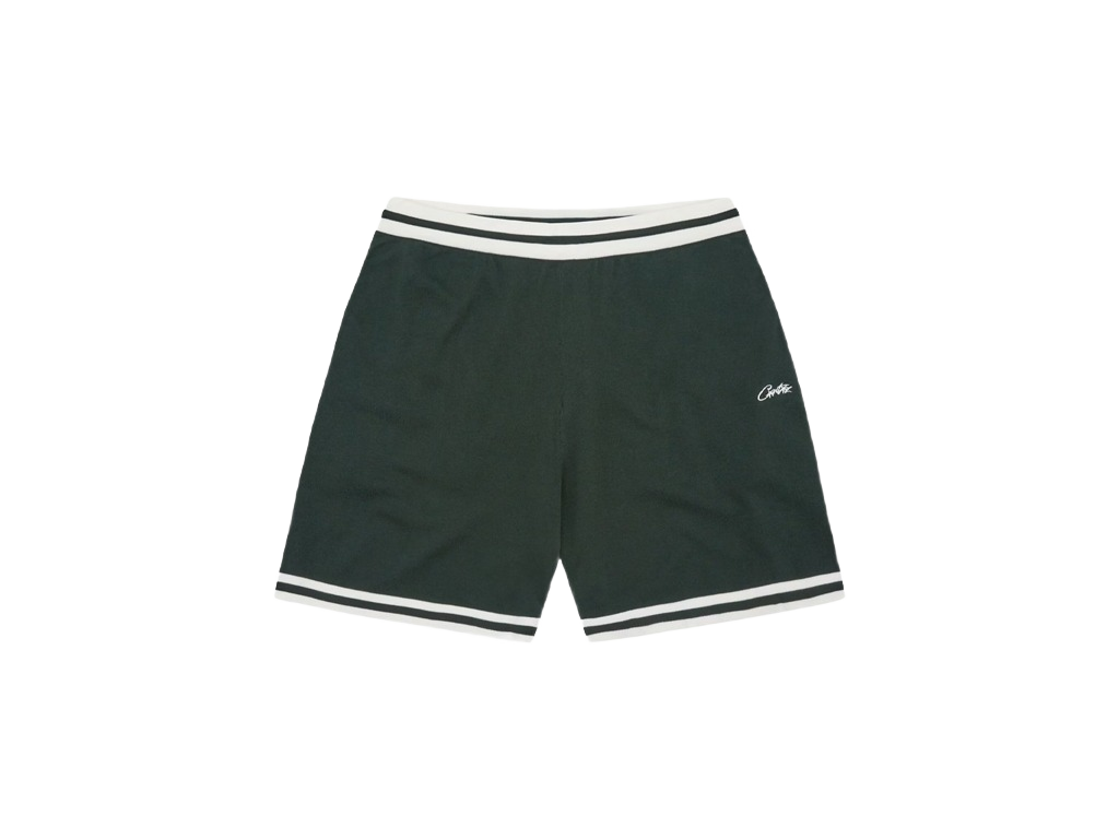 Corteiz Deala Knit Shorts Forest Green-Corteiz-pikastore.cz
