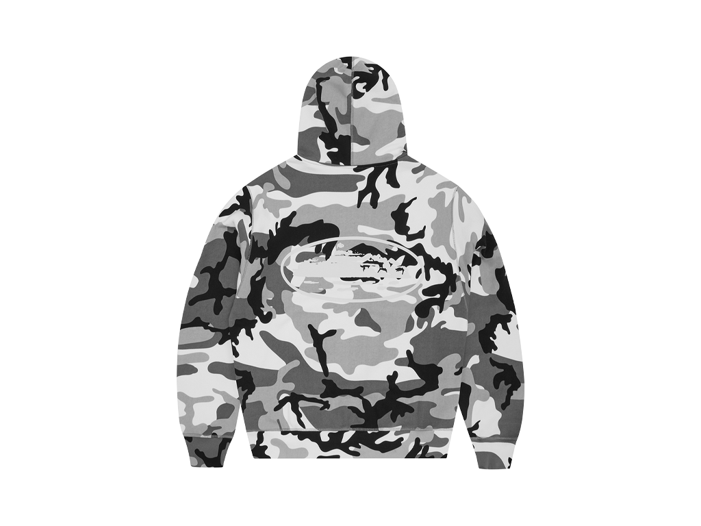 Corteiz Island Puff Print Zip Hoodie Arctic Camo-Corteiz-pikastore.cz