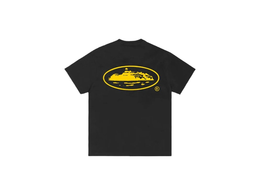 Corteiz OG Island Tee Black/Yellow-Corteiz-pikastore.cz