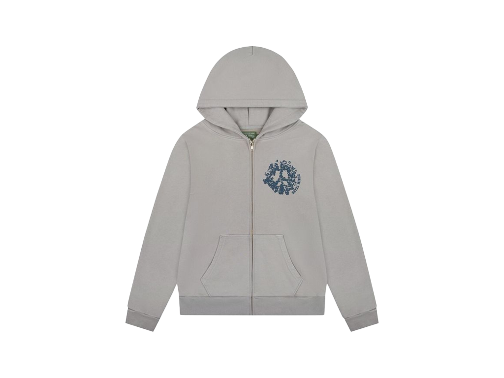 Denim Tears Denim University Zip Hoodie Grey-Denim Tears-pikastore.cz