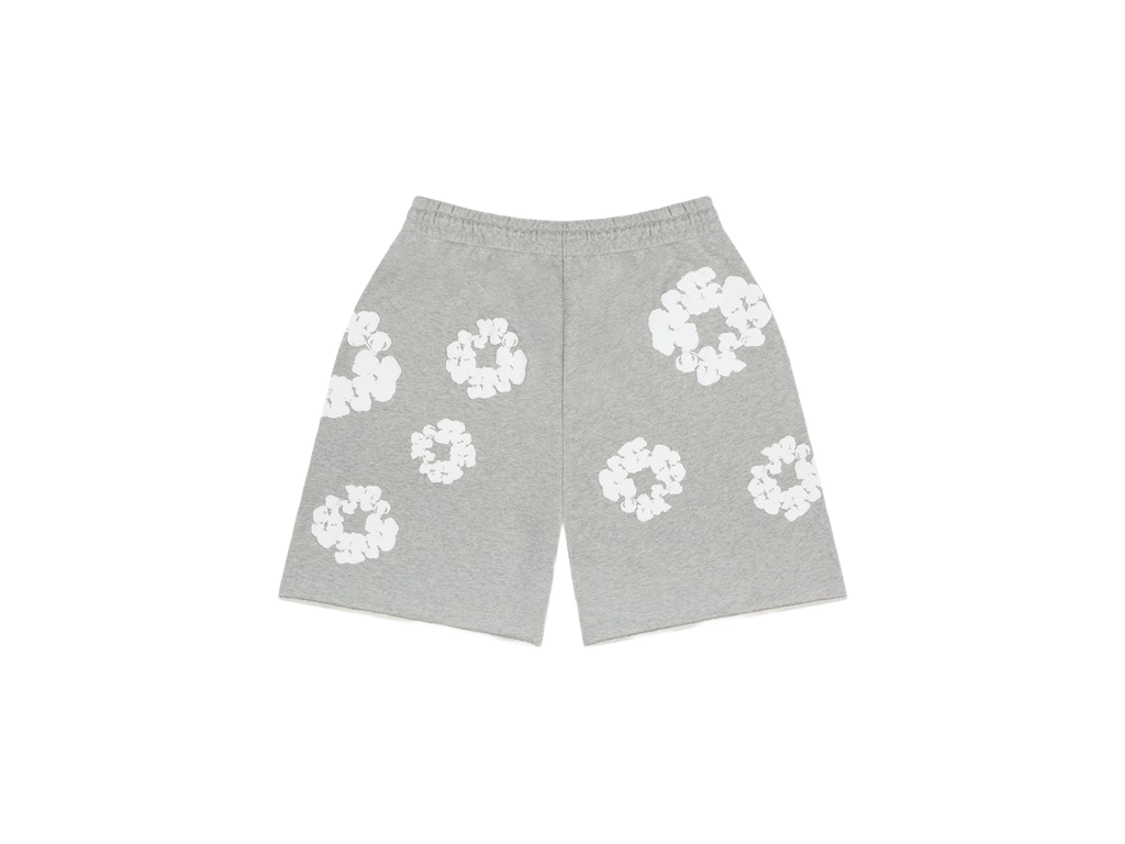 Denim Tears The Cotton Wreath Shorts Grey-Denim Tears-pikastore.cz