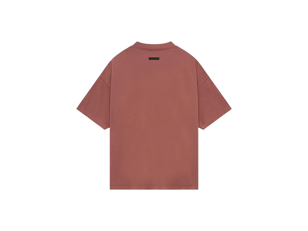 Fear of God Essentials Heavy Crewneck Tee Crimson-Essentials-pikastore.cz