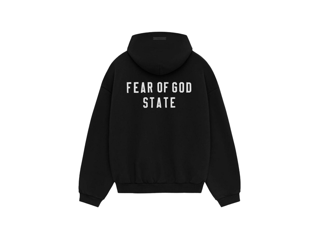 Fear of God Essentials S24 Heavy Fleece Zip Hoodie Black-Fear of God-pikastore.cz