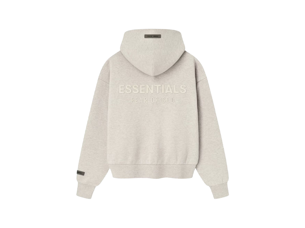 Fear of God Essentials S25 Zip Hoodie Heather Stone-Fear of God-pikastore.cz