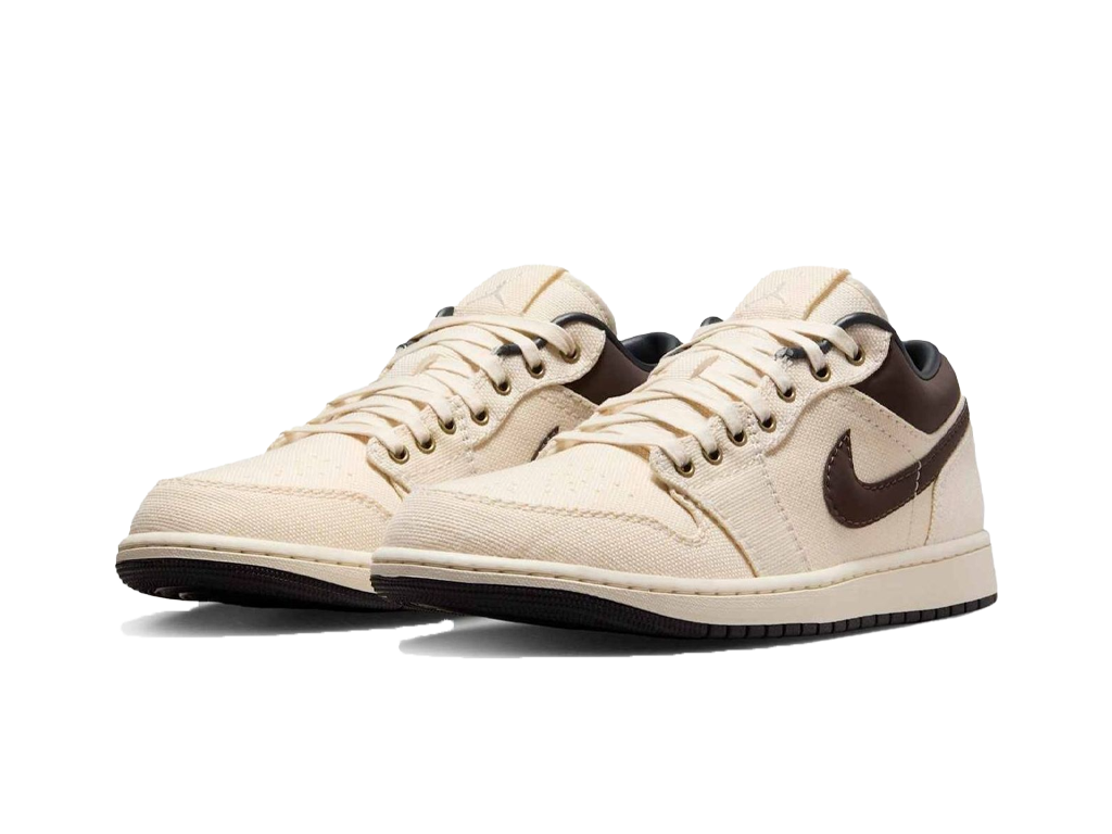 Jordan 1 Low Premium Pale Ivory Off Noir Baroque Brown-Air Jordan-pikastore.cz