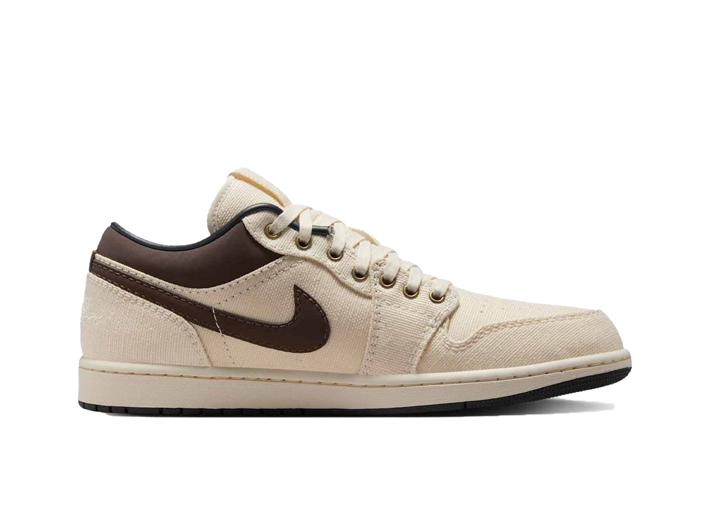 Jordan 1 Low Premium Pale Ivory Off Noir Baroque Brown-Air Jordan-pikastore.cz
