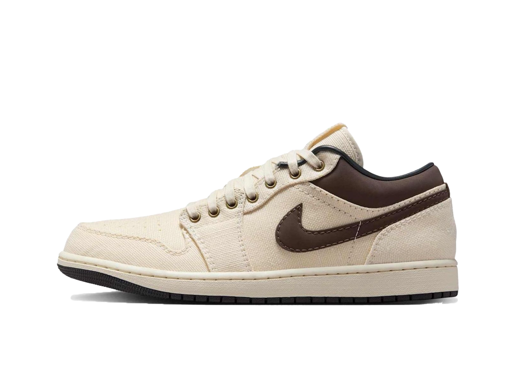 Jordan 1 Low Premium Pale Ivory Off Noir Baroque Brown-Air Jordan-pikastore.cz
