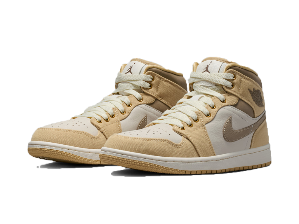 Jordan 1 Mid Khaki Sesame (Womens)