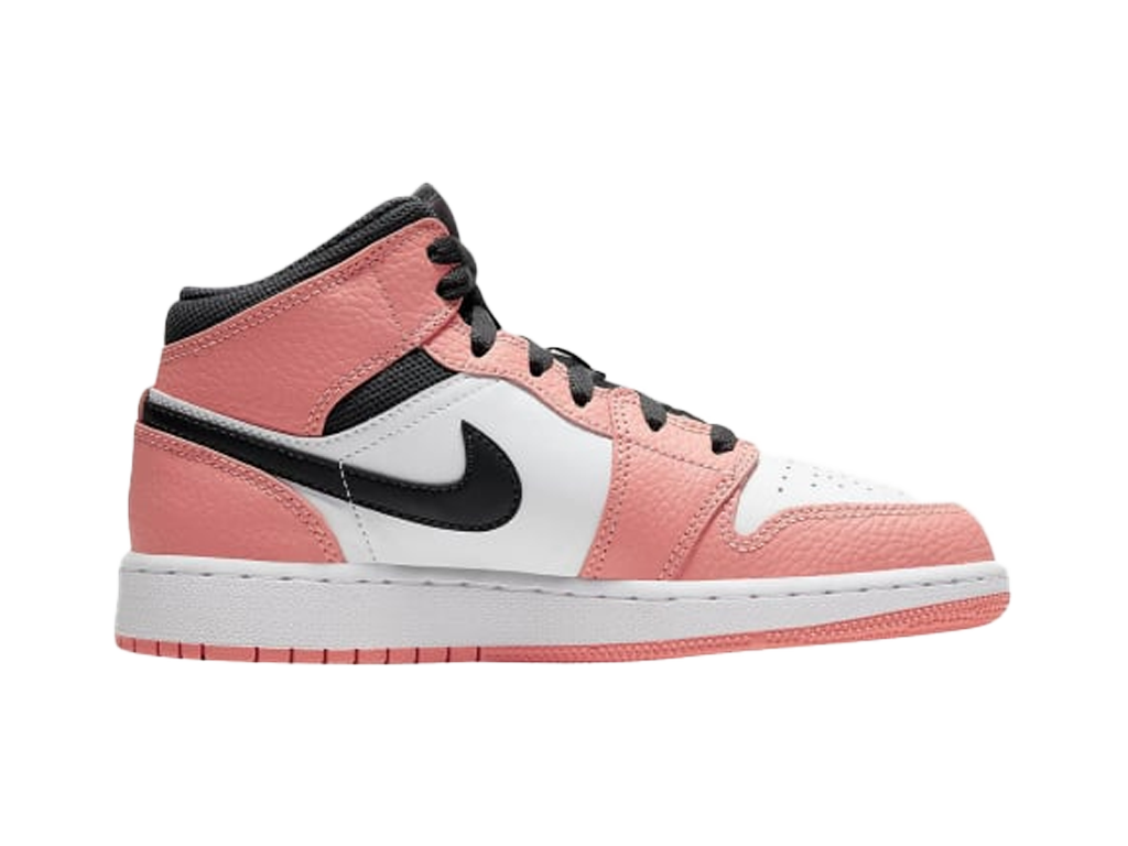 Air Jordan Jordan 1 Mid Pink Quartz (GS) – tenisky – fotka 3 z 5