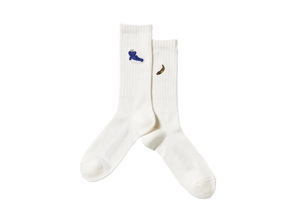 Kaws x Uniqlo Banana Socks White-Kaws-pikastore.cz