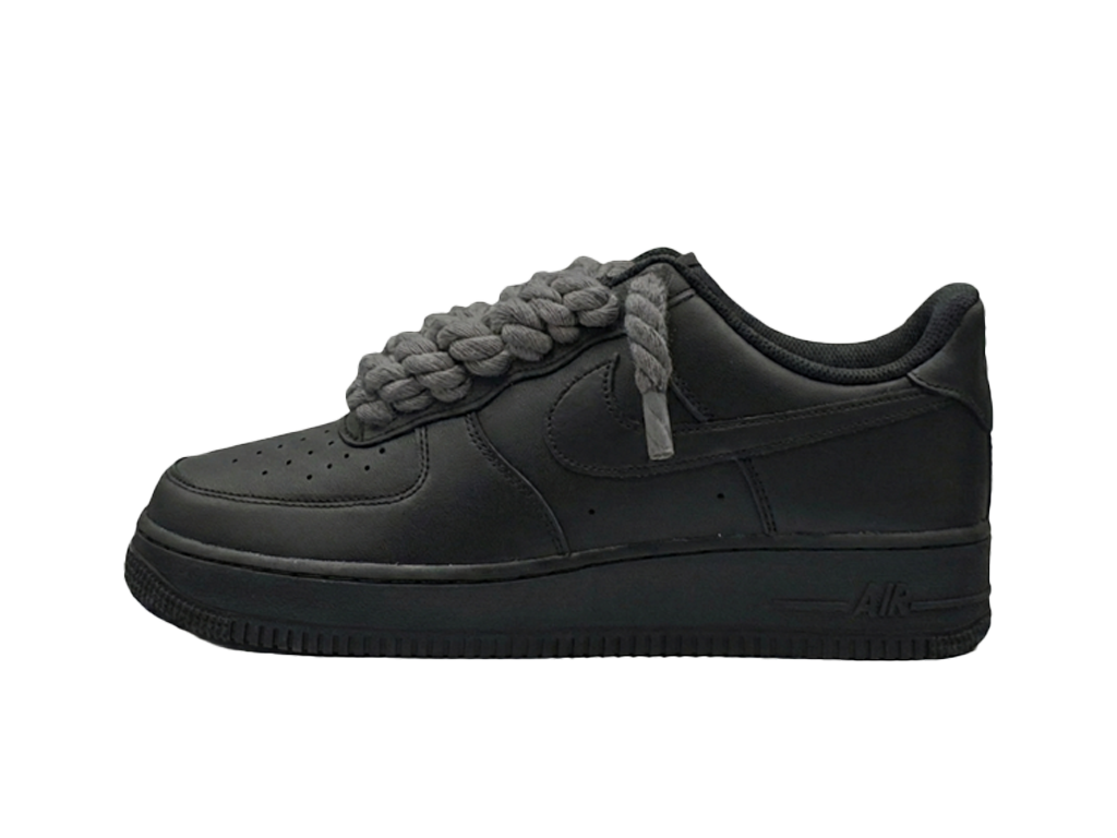 Nike Air Force 1 Black Low 07 Rope Laces Grey-Nike-pikastore.cz