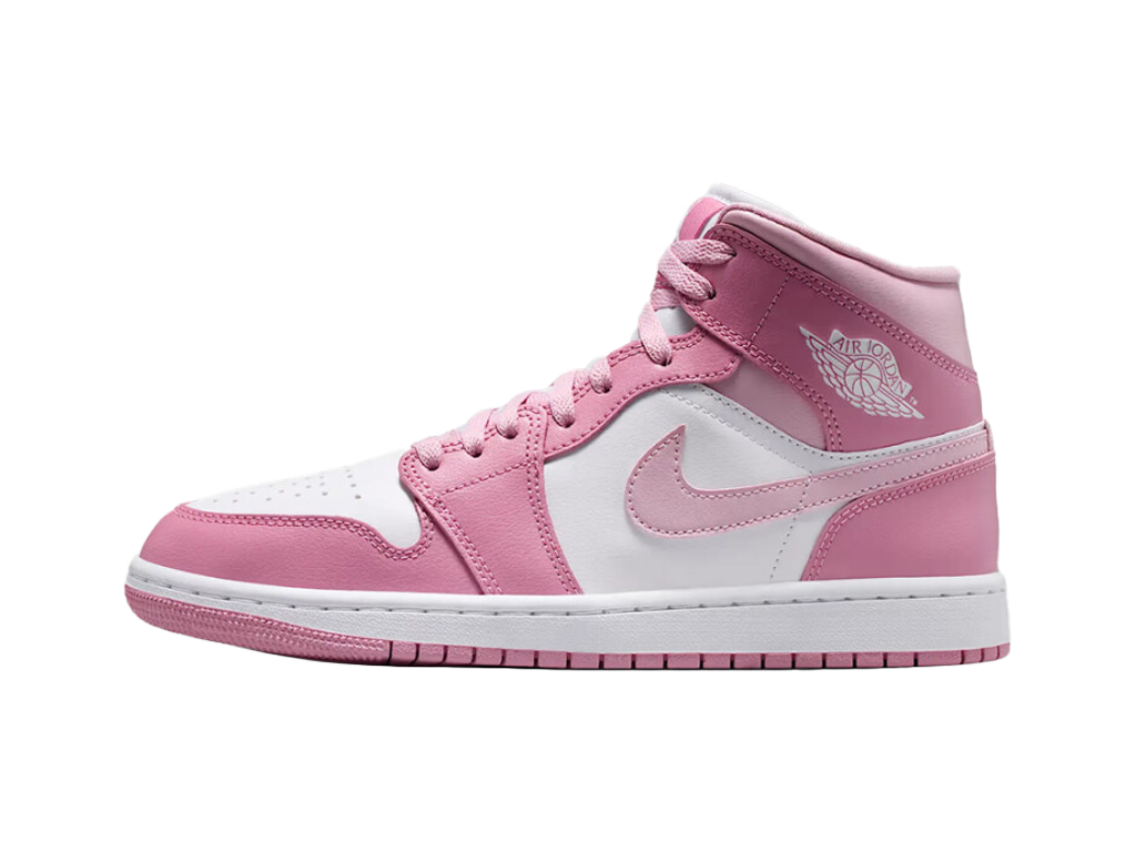Nike Air Jordan 1 Mid Elemental Pink Iced Carmine Women's – tenisky, růžová