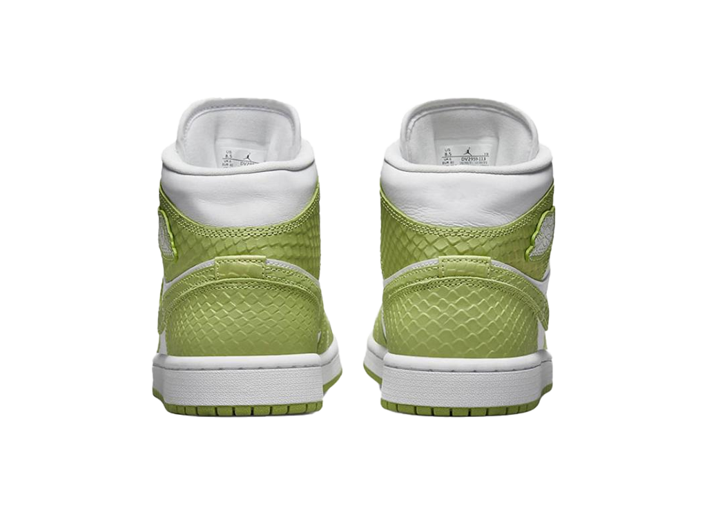 Nike Air Jordan 1 Mid Green Python (Women's) – zapatillas – foto 4 de 5