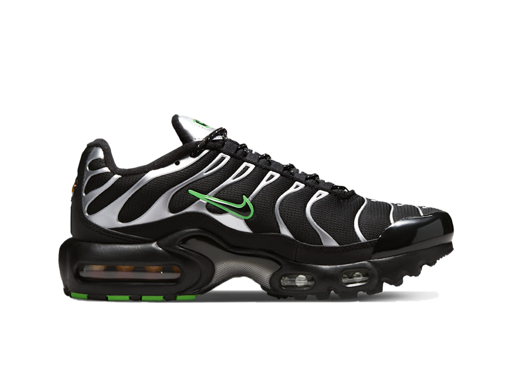 Nike Air Max Plus GS Black Silver Green Strike-Nike-pikastore.cz