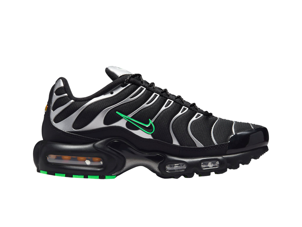 Nike Air Max Plus GS Black Silver Green Strike – tenisky – fotka 3 z 5
