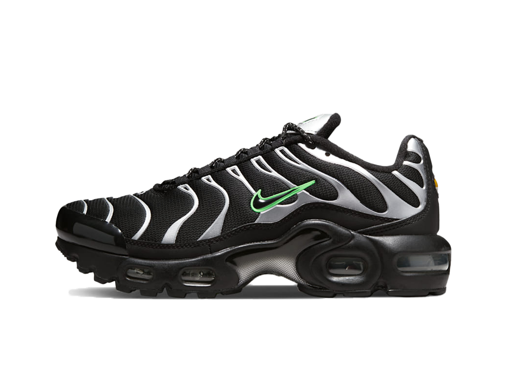 Nike Air Max Plus GS Black Silver Green Strike-Nike-pikastore.cz