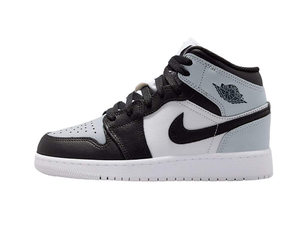 Nike Jordan 1 Mid Black Aura Squadron Blue (GS)-Nike-pikastore.cz