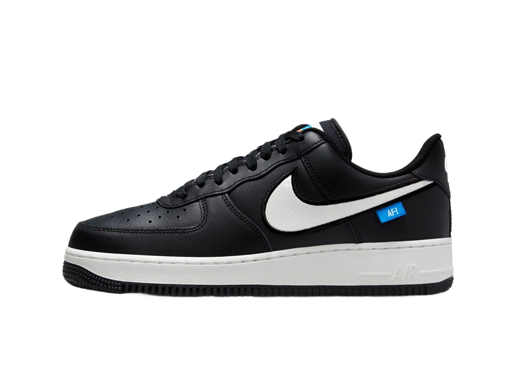 Nike Air Force 1 07 Blue Label - Black White-Nike-pikastore.cz