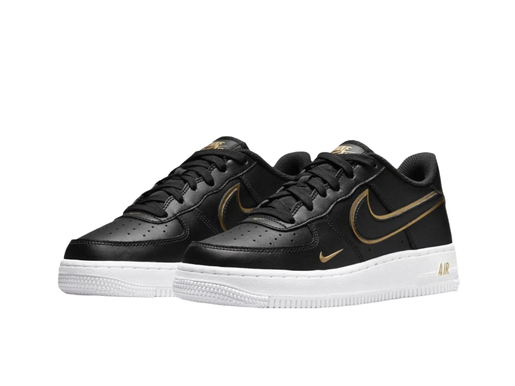 Nike Air Force 1 LV8 GS Black Metallic Gold-Nike-pikastore.cz