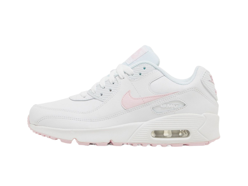 Nike Air Max 90 Leather GS White Pink Foam-Nike-pikastore.cz
