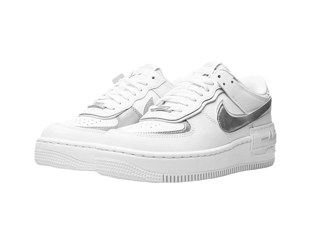 Nike Wmns Air Force 1 Shadow White Metallic Silver-Nike-pikastore.cz