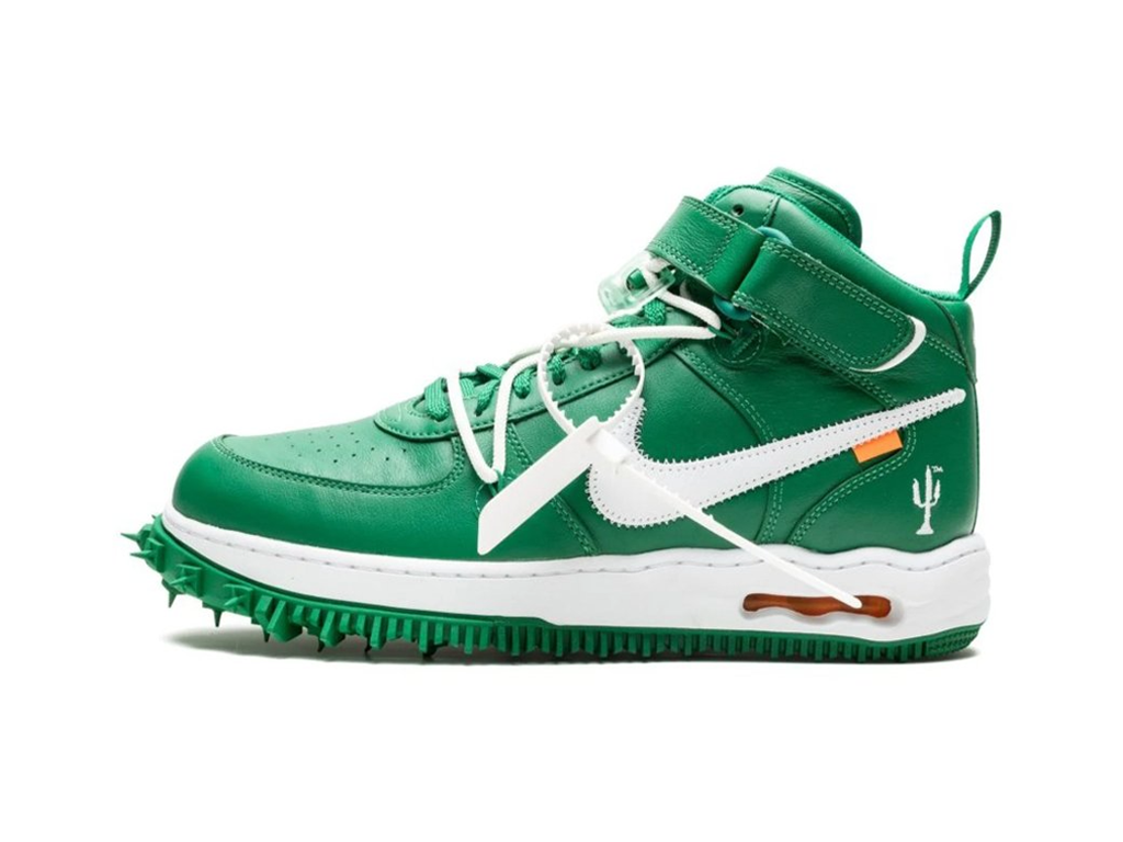 Off-White x Air Force 1 Mid SP Leather Pine Green-Nike-pikastore.cz