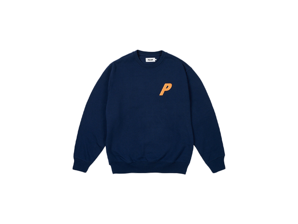 Palace P3 Glitter Crew Navy-Palace-pikastore.cz