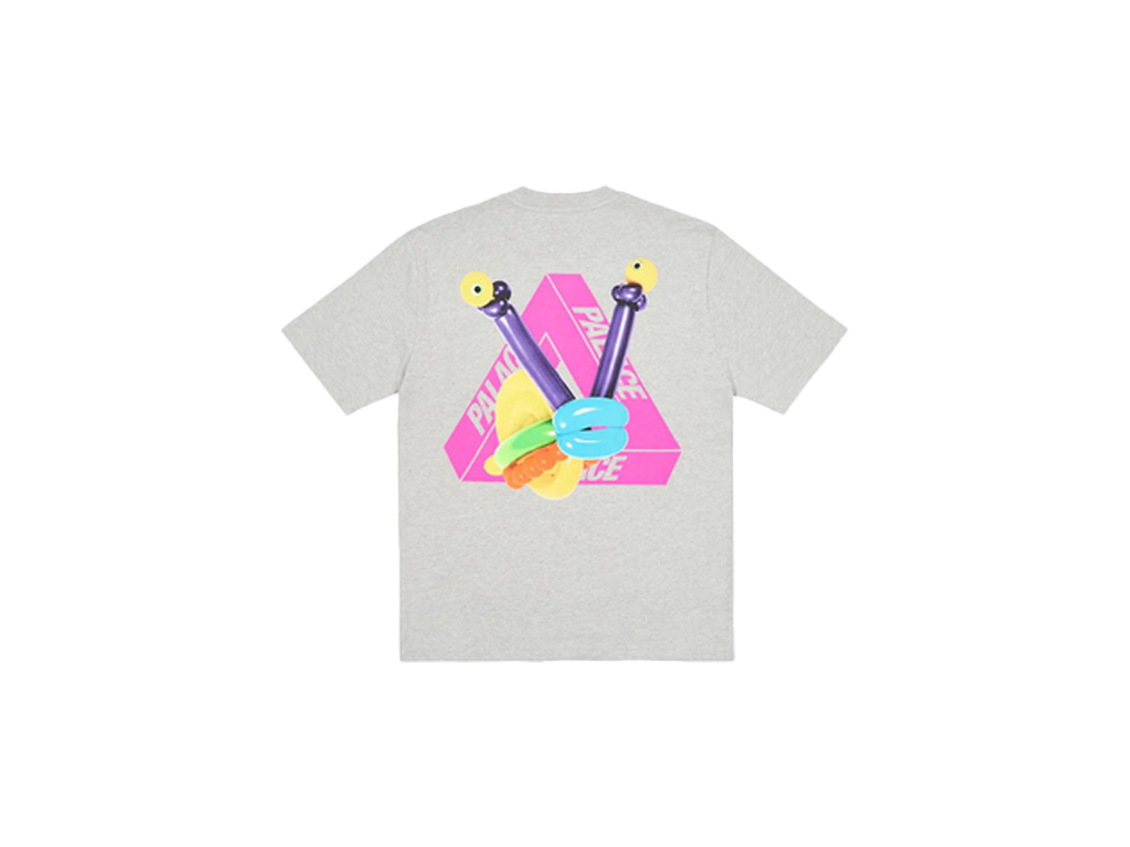 Palace Tri Twister T-Shirt Grey Marl-Palace-pikastore.cz