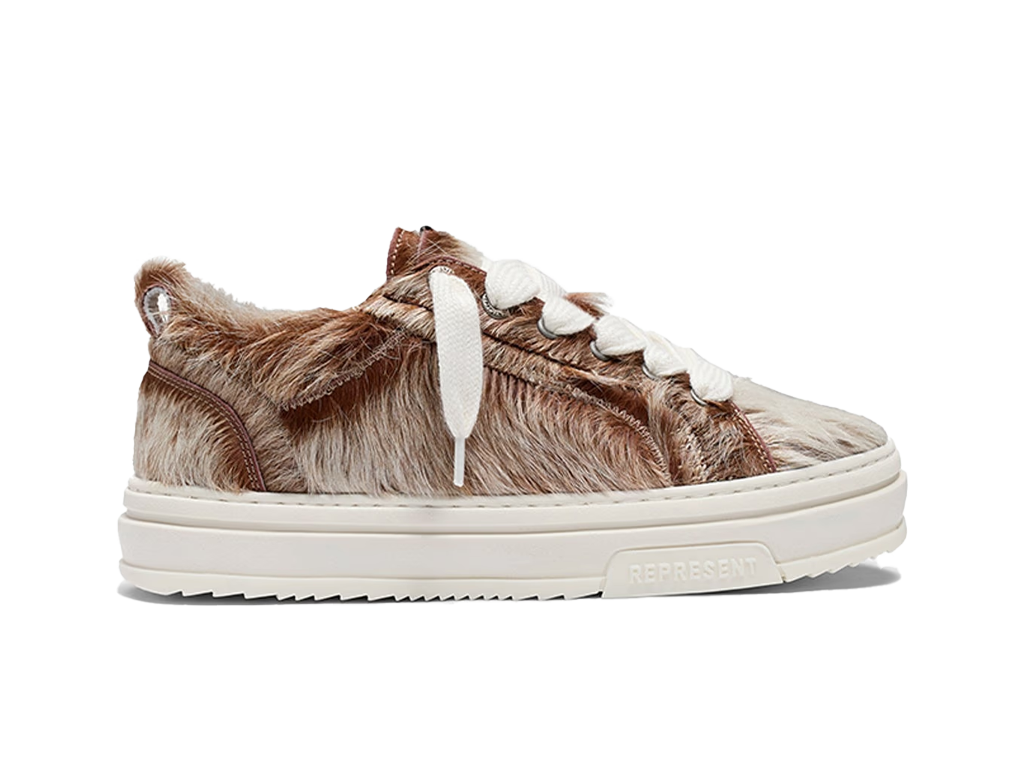 Represent HTN Low Pony Hair Brown – sneakersy – zdjęcie 3 z 4