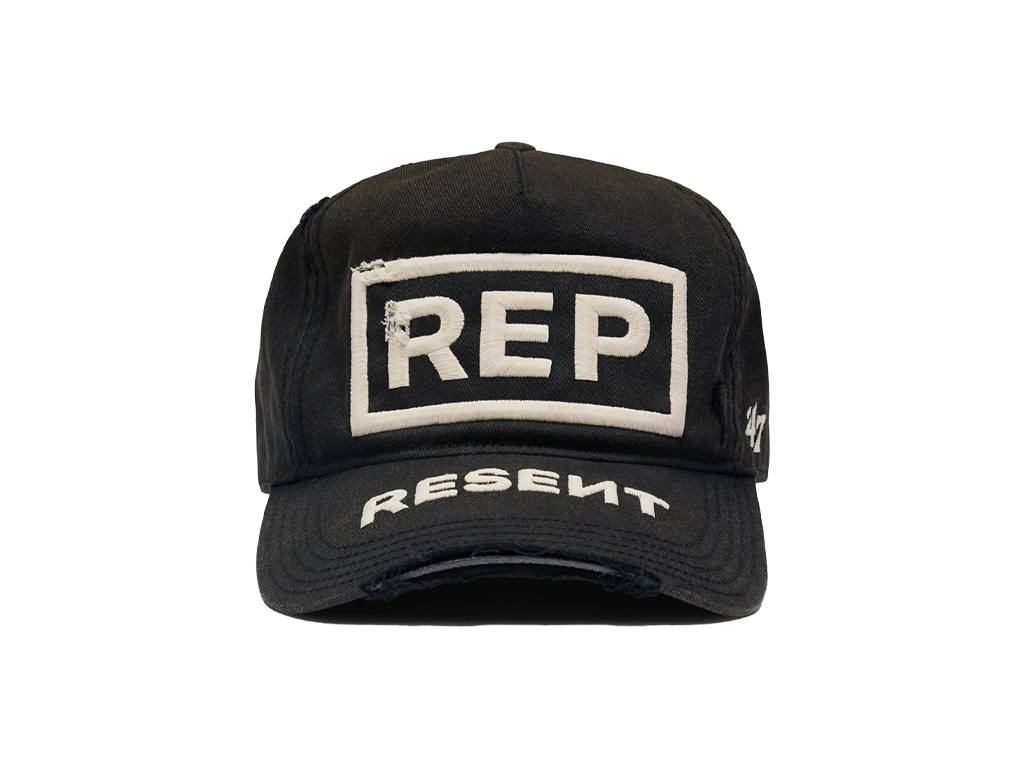 Represent X 47 Resent Cap Washed Black-Represent-pikastore.cz