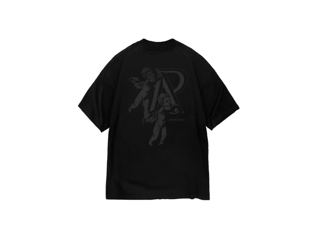Represent Cherub Initial T-Shirt Shirt Black-Represent-pikastore.cz