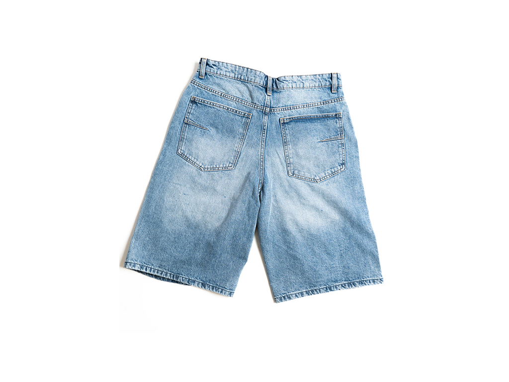 Custom Blue Distressed Shorts-Kalhoty-Custompantsprg-pikastore.cz