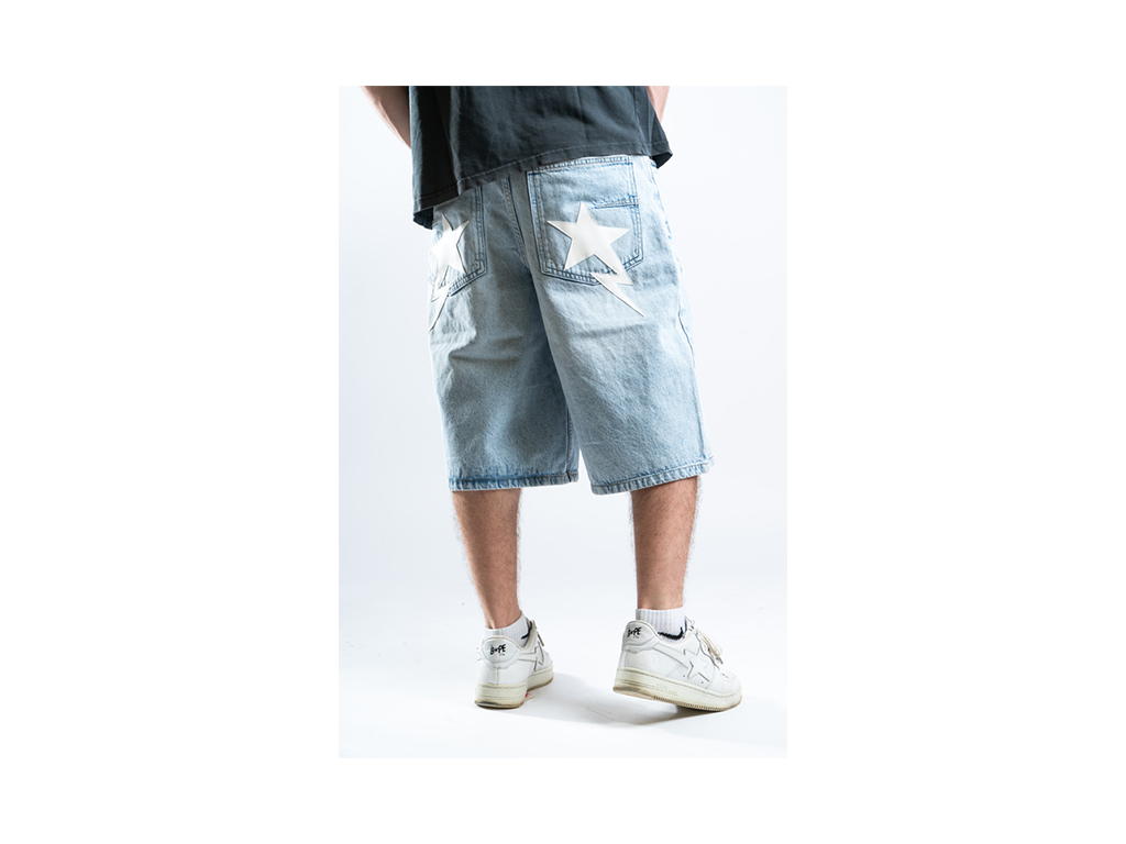 Custom Blue Star Shorts-Kalhoty-Custompantsprg-pikastore.cz