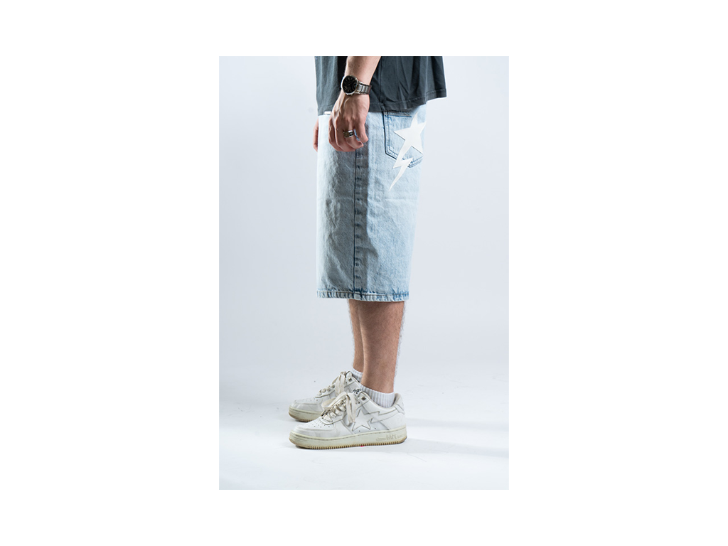Custom Blue Star Shorts-Kalhoty-Custompantsprg-pikastore.cz
