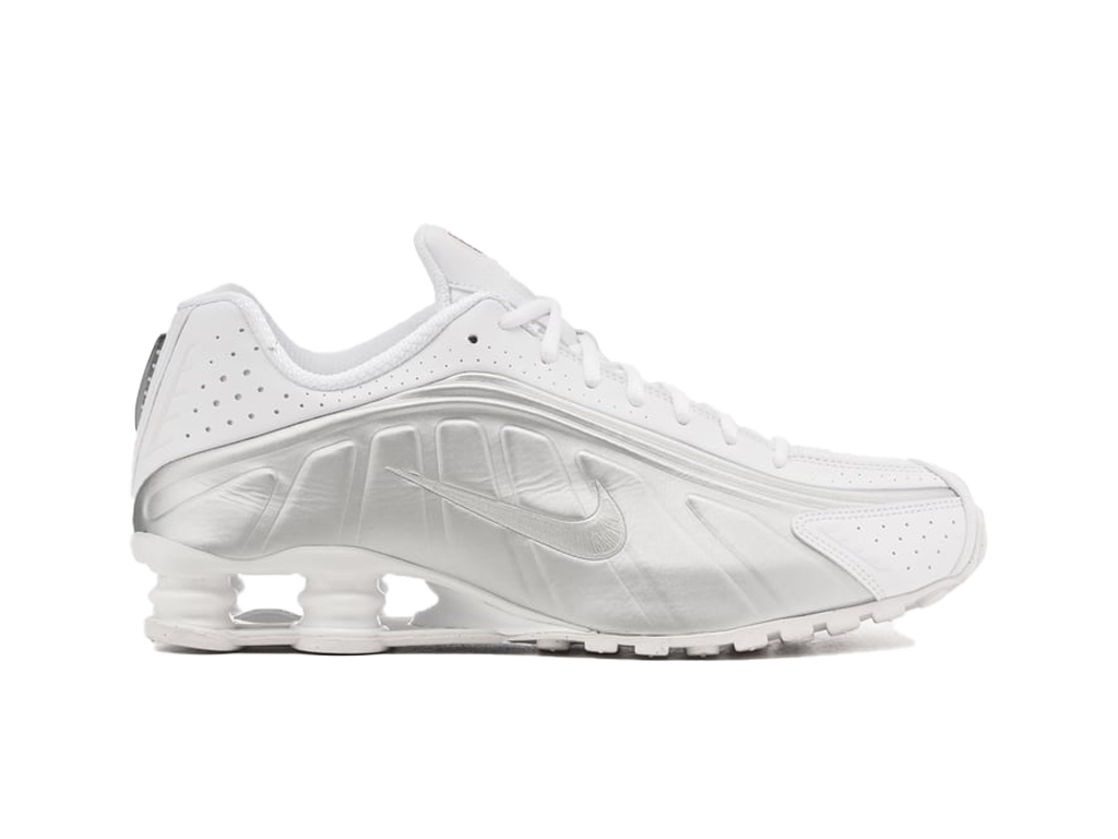 Shox R4 White Metallic Silver 2024-Nike-pikastore.cz