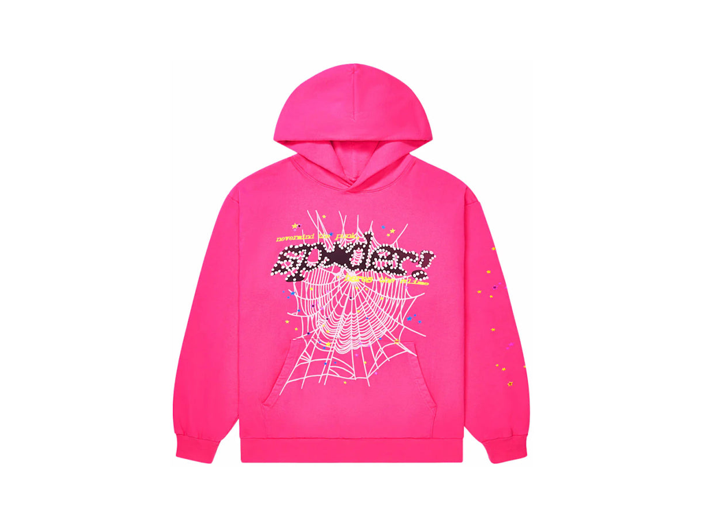 Sp5der Pink Hoodie-Sp5der-pikastore.cz
