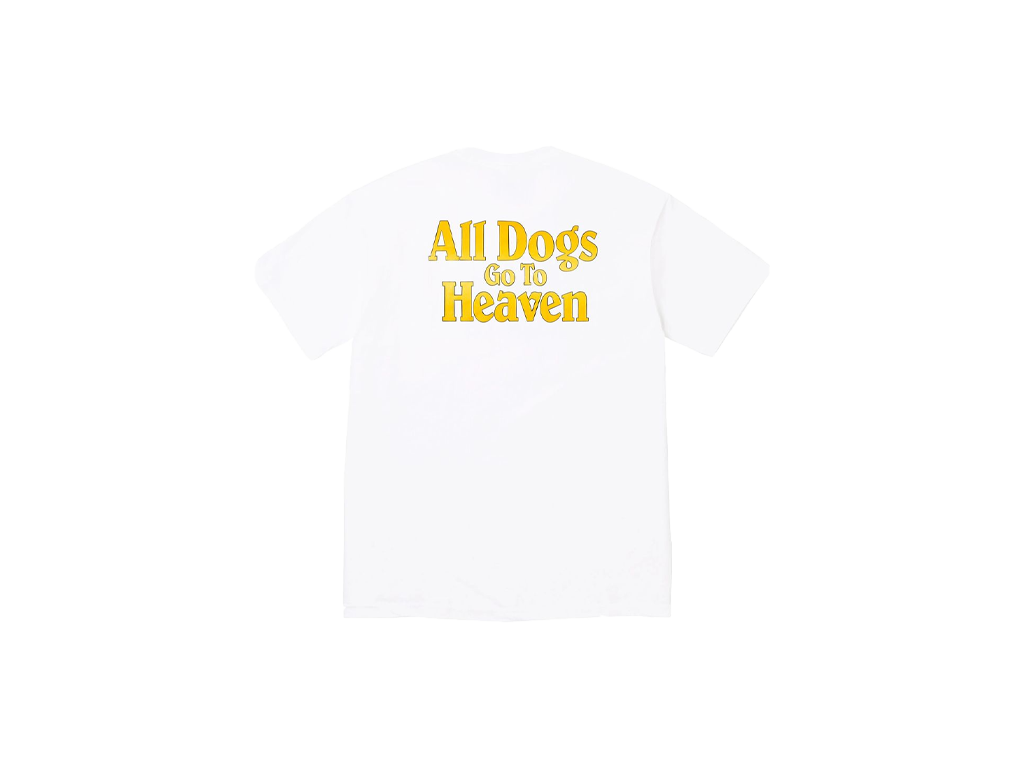 Supreme All Dogs Go To Heaven Tee White-Supreme-pikastore.cz