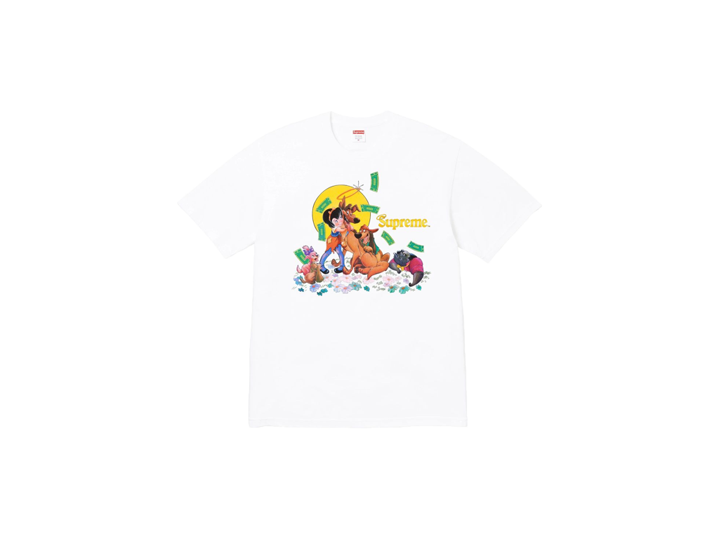 Supreme All Dogs Go To Heaven Tee White-Supreme-pikastore.cz