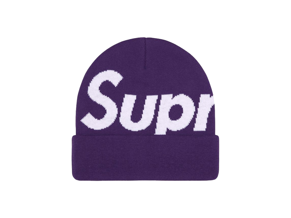 Supreme Big Logo Beanie (FW25) Purple-Supreme-pikastore.cz