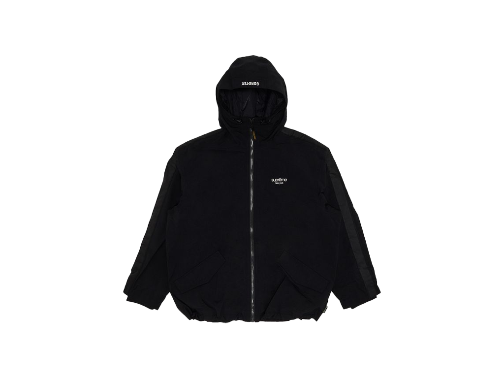 Supreme GORE-TEX Stripe Hooded Jacket Black