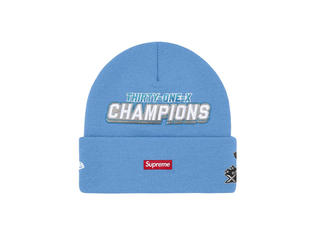 Supreme New Era Football Beanie Light Blue-Supreme-pikastore.cz