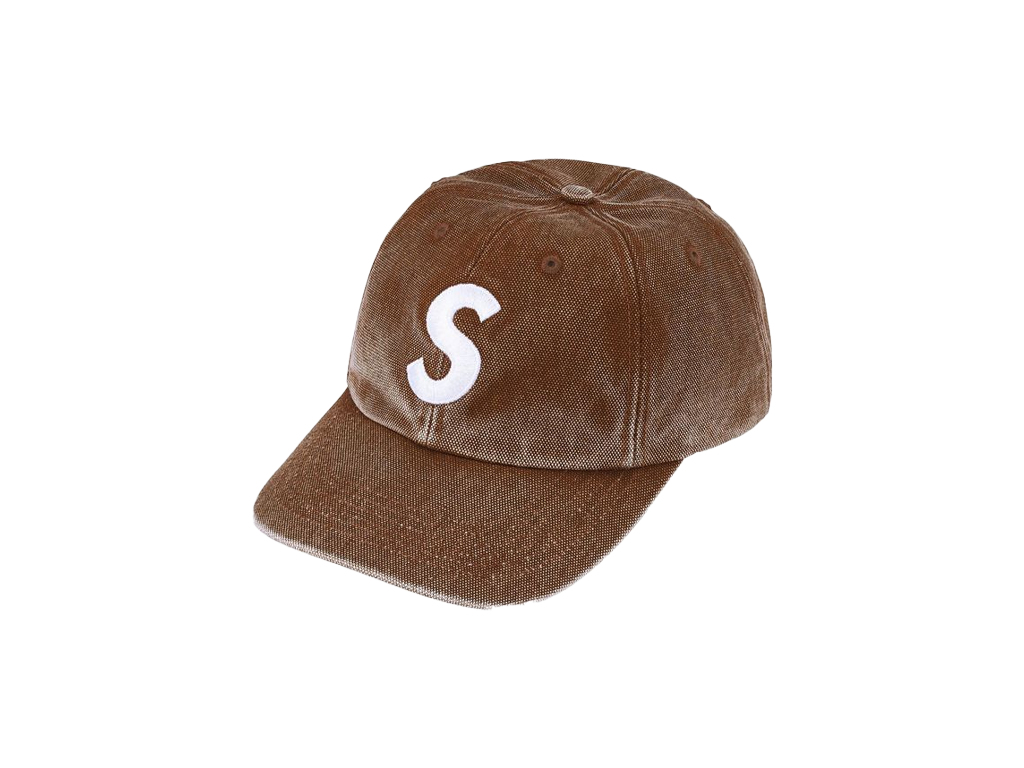 Supreme Pigment Coated S Logo 6-Panel Cap (SS26) Brown-Supreme-pikastore.cz
