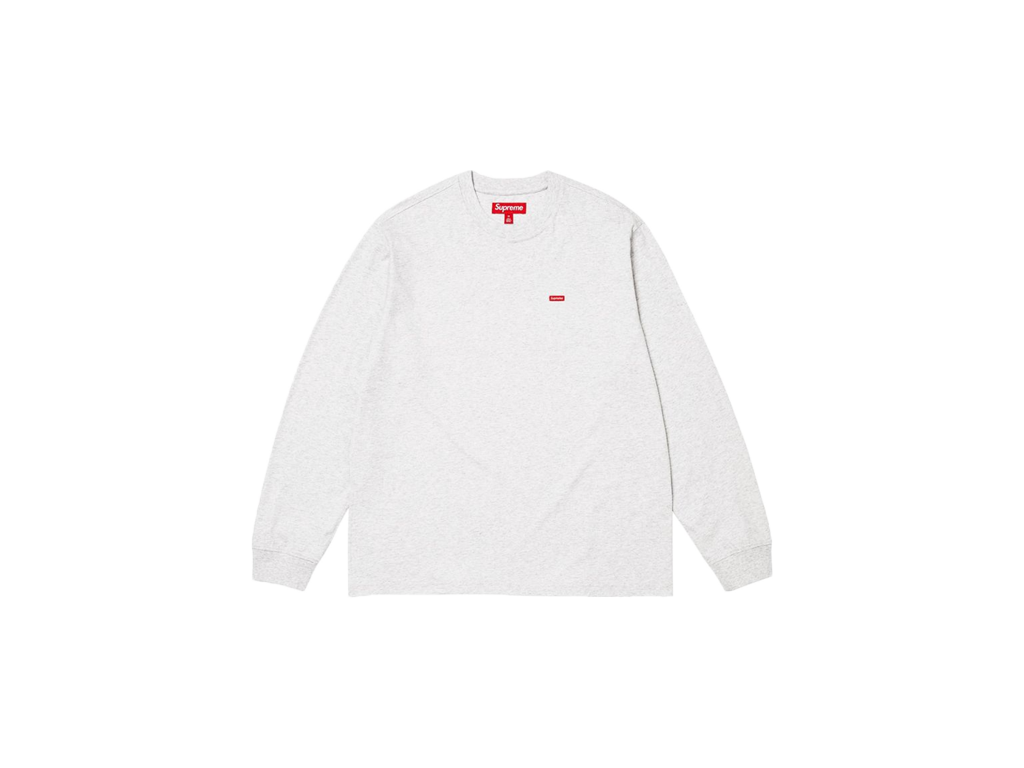 Supreme Small Box Long-Sleeve Tee Ash Grey