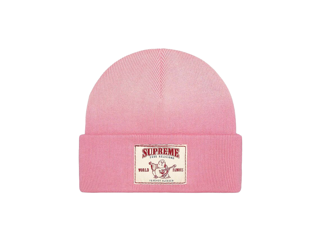 Supreme True Religion Beanie (FW25) Pink-Supreme-pikastore.cz