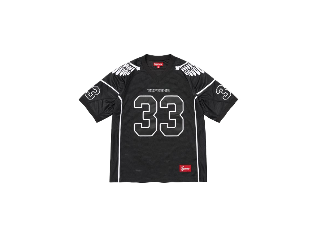 Supreme Wings Football Jersey Black-Supreme-pikastore.cz