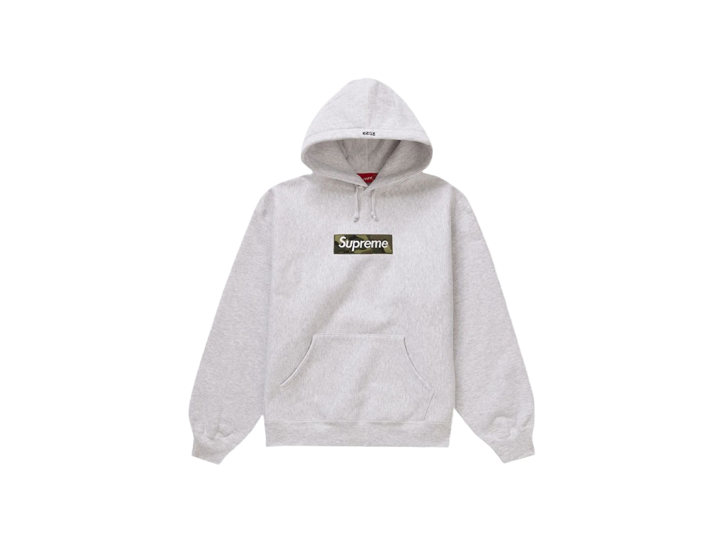Supreme Box Logo Hooded Sweatshirt (FW23) Ash Grey-Supreme-pikastore.cz