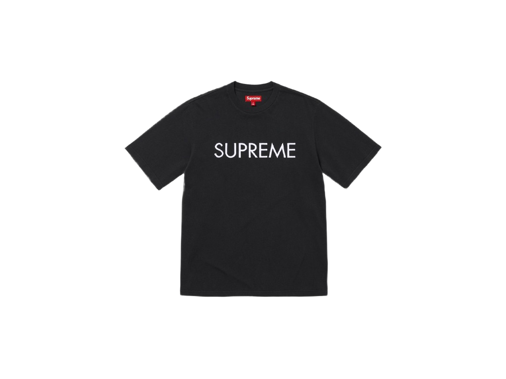 Supreme Capital S/S Top Black-Supreme-pikastore.cz