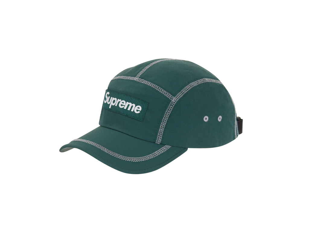 Supreme Reflective Stitch Camp Cap Dark Green-Supreme-pikastore.cz
