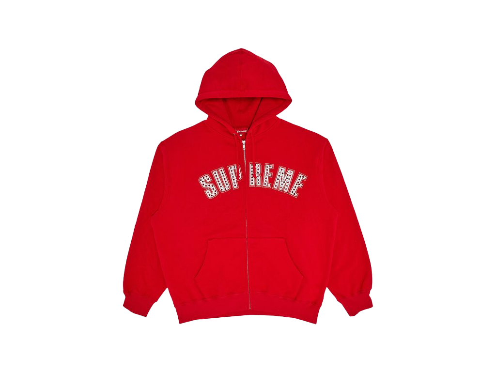 Supreme b.b. Simon Zip Up Hooded Sweatshirt Red-Supreme-pikastore.cz